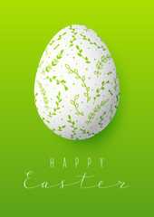 Easter card with color egg