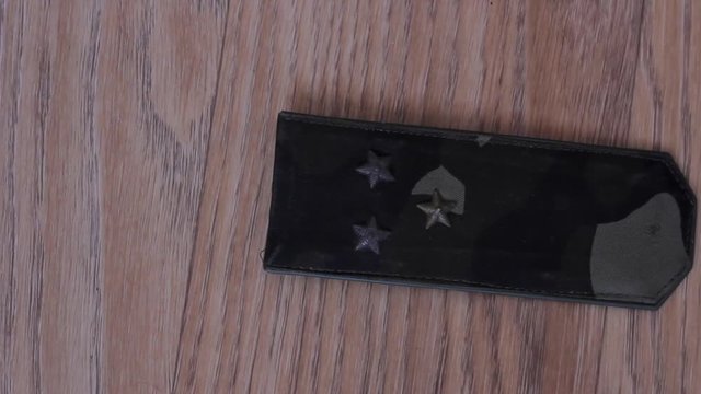 Military shoulder straps of the senior lieutenant