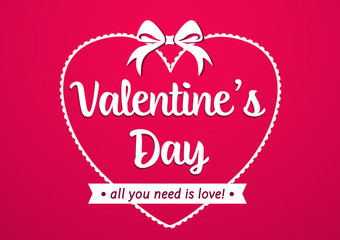 St. Valentine's Day. Love & Hearts. Simple & Sweet Vector card, background, graphic, illustration, banner AI / EPS 10 vol. 15