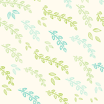 Vector green pattern for eco logo or sign.