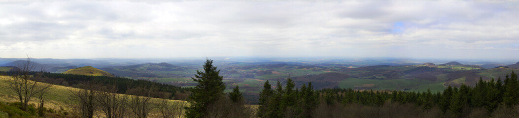 Panorama landscape at german mountain