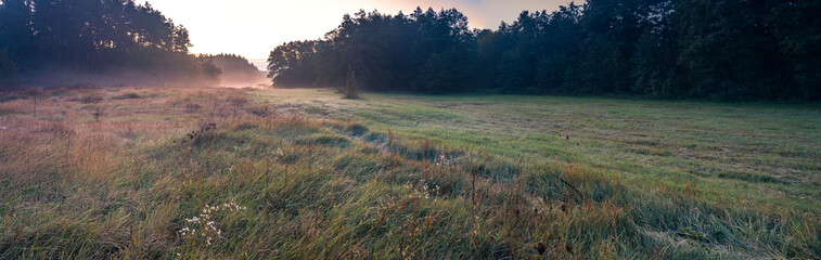 Obraz premium Fields, forests and roads in autumn