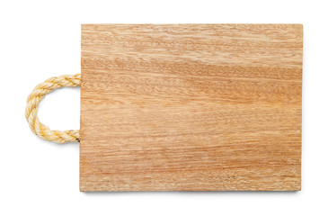 Cutting Board with Rope Top View