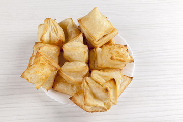 baked puff pastry..