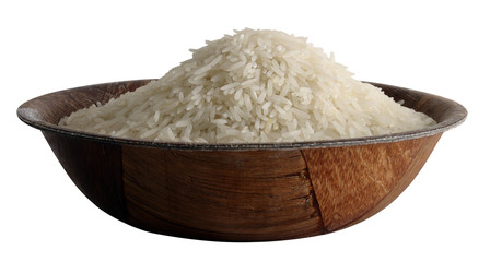 Rice bowl isolated on white background