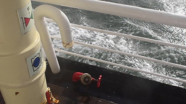 fire fighting deck installation on an ocean going vessel