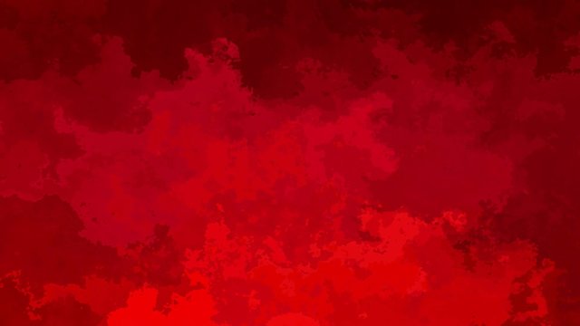 abstract animated stained background seamless loop video - watercolor effect - hot bloody red color
