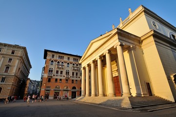 Fototapeta na wymiar Trieste centro storico