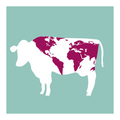 THE WORLD IS A COW: GIVE FROM EATING HUMANITY. TAKE CARE OF IT.
Serie of metaphorical concepts.