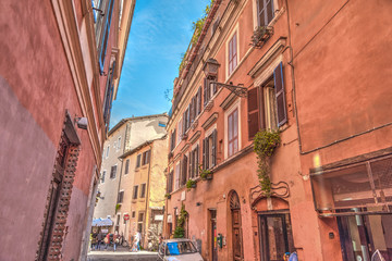 Obraz premium Wąska ulica w Trastevere