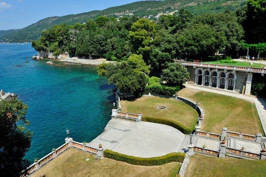Trieste castello di Miramare, Friuli, Italia