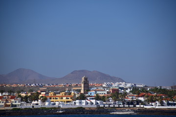 Der Ort Corraljo auf fuerteventura auf den Kanarischen Inseln
