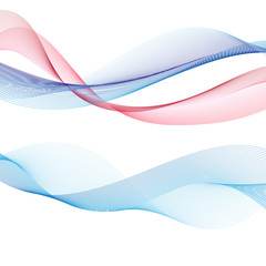 Graphic vector abstract light waves