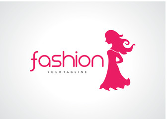 Woman Fashion Logo Template Design Vector, Emblem, Design Concept, Creative Symbol, Icon
