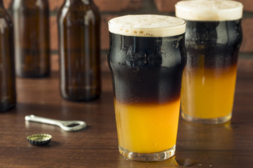 Irish Layered Black and Tan Beer