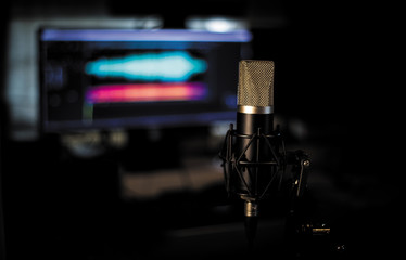 Microfono con software audio