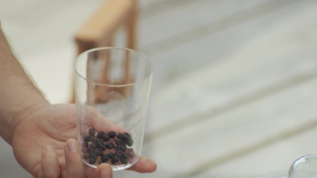 Elderberry juice with wild berries