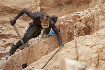 Stone Cutters in Central African Republic
