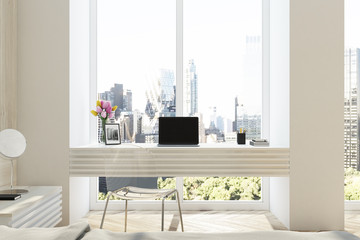 Loft home office interior