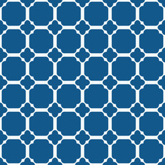 Geometric pattern in repeat. Fabric print. Seamless background, mosaic ornament, ethnic style. 