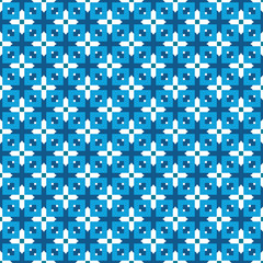 Geometric pattern in repeat. Fabric print. Seamless background, mosaic ornament, ethnic style. 