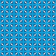 Fototapeta premium Geometric pattern in repeat. Fabric print. Seamless background, mosaic ornament, ethnic style. 