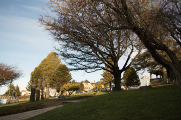 Centro civico de bariloche, argentina. Vista del paisaje