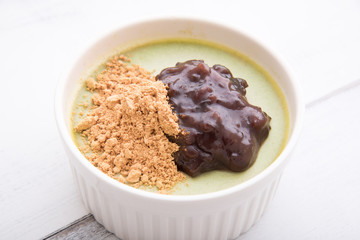 green tea pudding