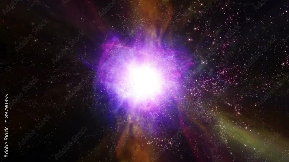 Wall mural space 2061: traveling through a wormhole in deep space (loop).