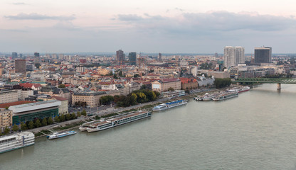 Bratislava aerial cityscape, Slovakia.