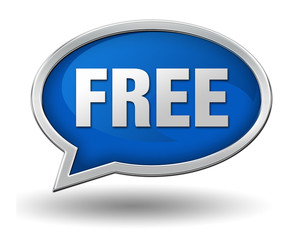 free badge concept  3d illustration