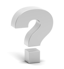 question mark concept  3d illustration