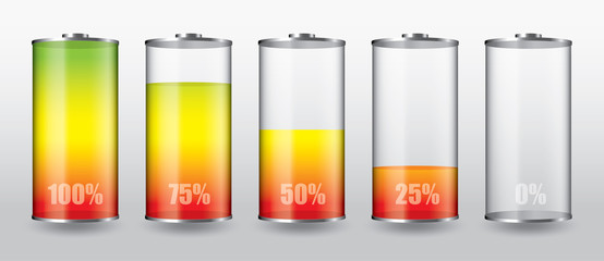 Batterie multicolore