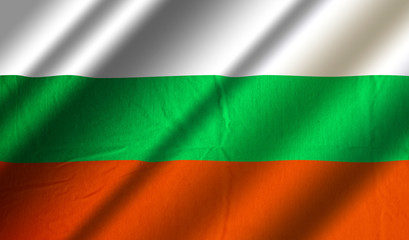 Obraz premium Authentic Bulgaria flag