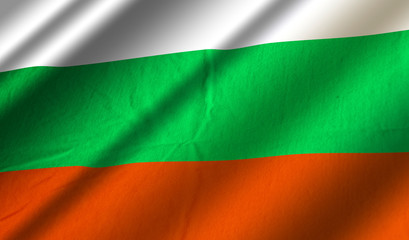 Obraz premium Authentic Bulgaria flag