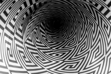 Spiral black and white
