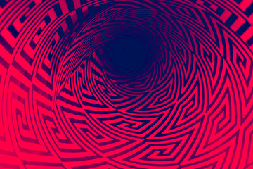Spiral red