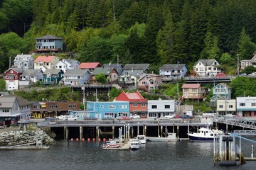 View of Water Street, Ketchikan, Alaska