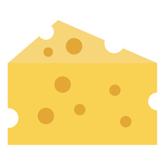 cheese piece isolated icon