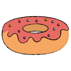 delicious sweet donut icon