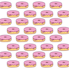 sweet donuts background