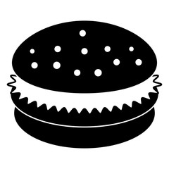 delicious burger isolated icon