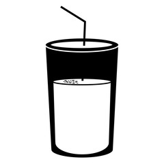 soda glass isolated icon