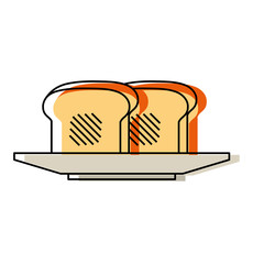 Loaf slice icon 