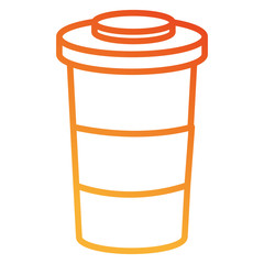 coffee in plastic container