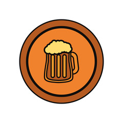 coin with beer jar icon