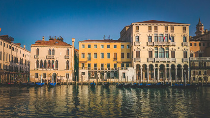 Grand channel in Venice in early morning