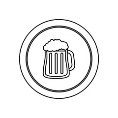 coin with beer jar icon