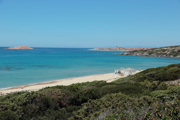 Fototapeta premium Sardegna Isola rossa spiaggia Li Junchi di Badesi