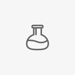 laboratory flask vector icon